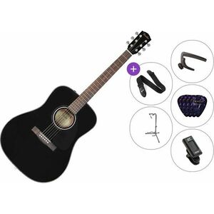 Fender CD-60 BK V3 Deluxe SET Black Chitară acustică imagine