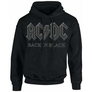 AC/DC Hoodie Back In Black Black S imagine