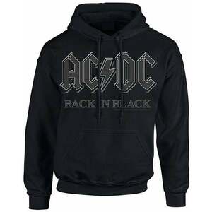 AC/DC Hoodie Back In Black Black M imagine