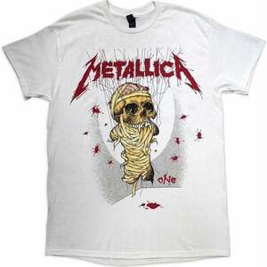 Metallica Tricou One Landmine Unisex White M imagine