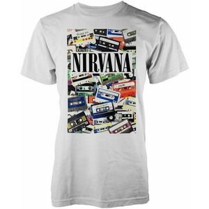 Nirvana Tricou Cassettes Unisex White M imagine