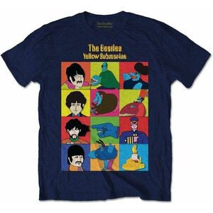 The Beatles Tricou Yellow Submarine Characters Unisex Albastru Navy L imagine