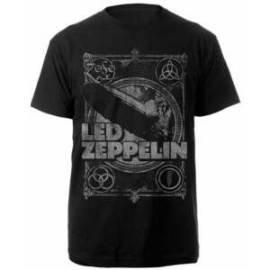 Led Zeppelin Tricou Vintage Print LZ1 Black S imagine