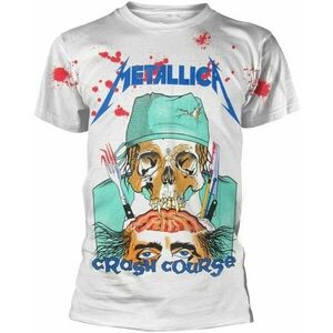 Metallica Tricou Crash Course In Brain Surgery White 2XL imagine