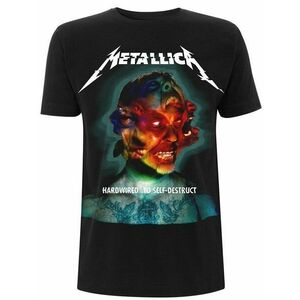 Metallica Tricou Hardwired Album Cover Unisex Black L imagine