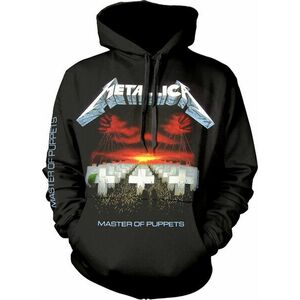 Metallica Hoodie Master Of Puppets Tracks Black 2XL imagine