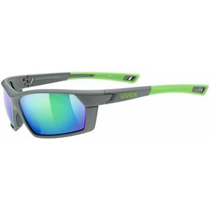 UVEX Sportstyle 225 Grey/Green Mat/Mirror Green Ochelari ciclism imagine