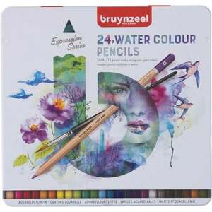 Bruynzeel Expression Tin Set creioane acuarelă 24 buc imagine