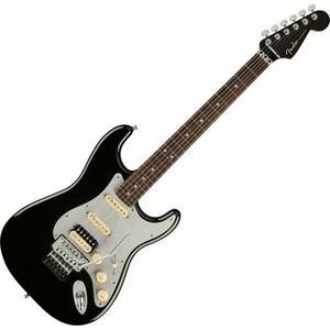 Fender Ultra Luxe Stratocaster FR HSS RW Mystic Black Chitară electrică imagine