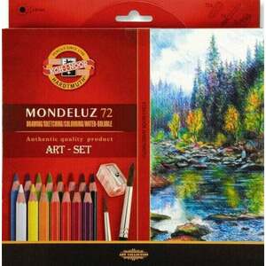 KOH-I-NOOR Mondeluz 3714/72 Set creioane acuarelă 72 buc imagine