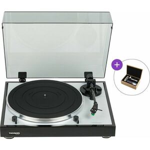 Thorens TD 402 DD Black Gloss Cleaning SET Black Hi-Fi Turntable imagine