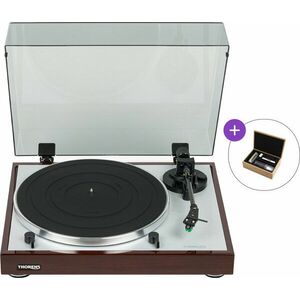 Thorens TD 402 DD Walnut Cleaning SET Walnut Hi-Fi Turntable imagine