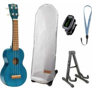 Mahalo MK1 Transparent Blue SET 2 Albastru Transparent Ukulele soprano imagine