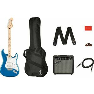 Fender Squier Affinity Series Stratocaster HSS Pack MN Lake Placid Blue Chitară electrică imagine