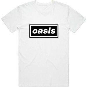 Oasis Tricou Decca Logo Unisex White M imagine