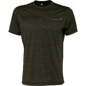 Savage Gear Tricou Fighter Stretch T-Shirt Burnt Olive Melange M imagine