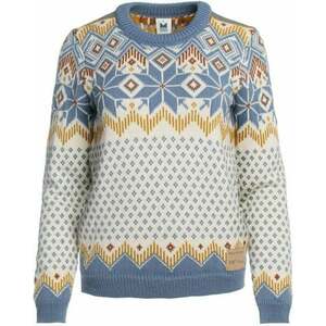 Dale of Norway Vilja Womens Knit Sweater Off White/Blue Shadow/Mustard XS Pulover imagine