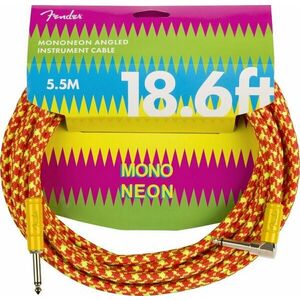 Fender MonoNeon Instrument Cable 5, 5 m Drept - Oblic Cablu de instrument imagine