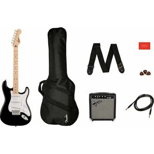 Fender Squier Sonic Stratocaster Pack Black Chitară electrică imagine