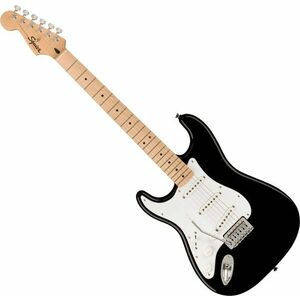 Fender Squier Sonic Stratocaster LH MN Black Chitară electrică imagine