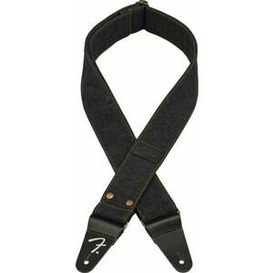 Fender Wrangler Denim Strap Curea de chitară Black imagine