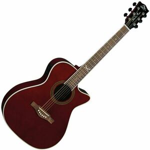 Eko guitars NXT A100ce Red Chitară electro-acustică Jumbo imagine