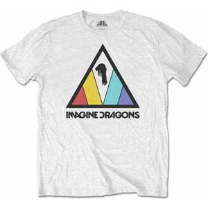 Imagine Dragons Tricou Triangle Logo Unisex White S imagine