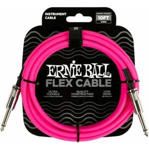 Ernie Ball Flex Instrument Cable Straight/Straight 3 m Drept - Drept Cablu de instrument imagine