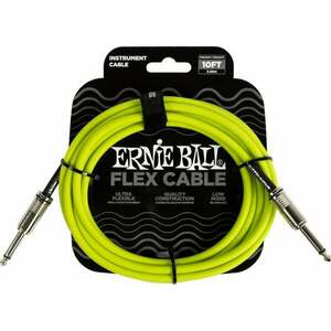 Ernie Ball Flex Instrument Cable Straight/Straight 3 m Drept - Drept Cablu de instrument imagine