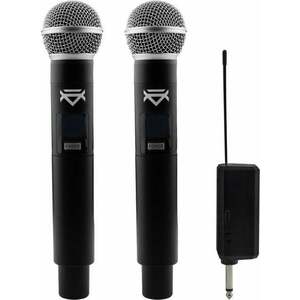 Veles-X Dual Wireless Handheld Microphone Party Karaoke System with Receiver Set fără fir 195 - 211 MHz imagine