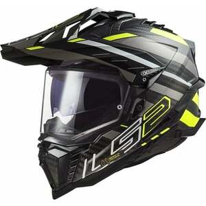 LS2 MX701 Explorer Carbon Edge Black/Hi-Vis Yellow L Casca imagine