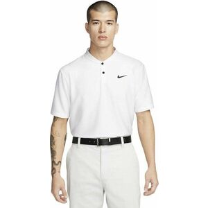 Nike Dri-Fit Victory Texture Mens White/Black S Tricou polo imagine