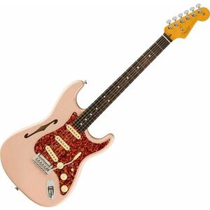 Fender FSR American Professional II Stratocaster Thinline RW Transparent Shell Pink Chitară electrică imagine