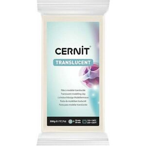 Cernit Polymer Clay Translucent Pastă polimerică Translucent White 500 g imagine