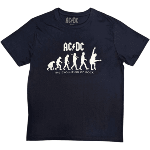 AC/DC Tricou Evolution of Rock Unisex Albastru Navy L imagine