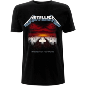 Metallica Tricou Master of Puppets Tracks Unisex Black L imagine