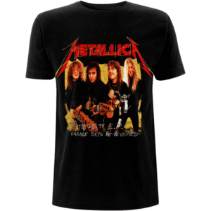 Metallica Tricou Garage Photo Yellow Unisex Black M imagine