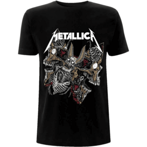 Metallica Tricou Skull Moth Unisex Black 2XL imagine