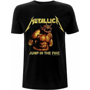 Metallica Tricou Jump In The Fire Vintage Unisex Black M imagine