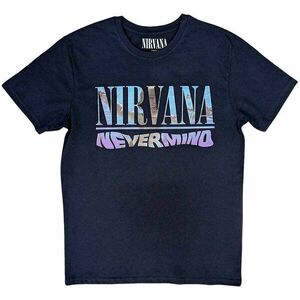 Nirvana Tricou Nevermind Unisex Albastru Navy 2XL imagine