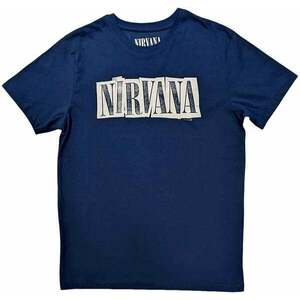 Nirvana Tricou Box Logo Unisex Denim Blue S imagine