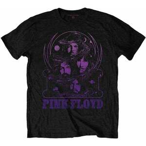 Pink Floyd Tricou Purple Swirl Unisex Black M imagine