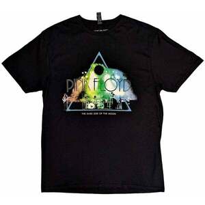 Pink Floyd Tricou Live Band Rainbow Tone Unisex Black L imagine