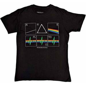 Pink Floyd Tricou Prism Heart Beat Unisex Black L imagine