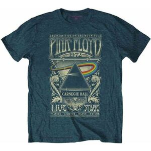 Pink Floyd Tricou Carnegie Hall Poster Unisex Denim Blue 2XL imagine