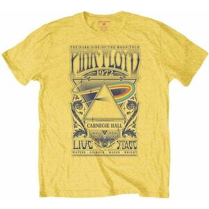 Pink Floyd Tricou Carnegie Hall Poster Unisex Yellow S imagine