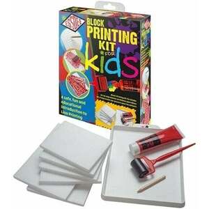 Essdee Block Printing Kit For Kids Set pentru tehnici grafice imagine