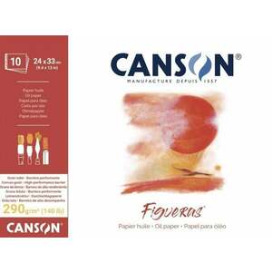 Canson Pad Glued On Short Side Figueras Carnete de Schițe 33 x 24 cm 290 g imagine