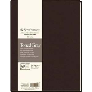 Strathmore Serie 400 Toned Gray Hardbound Book Carnete de Schițe 28 x 22 cm 118 g imagine