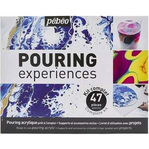 Pébéo Pouring Experiences Complete Kit 8 x 118 ml imagine